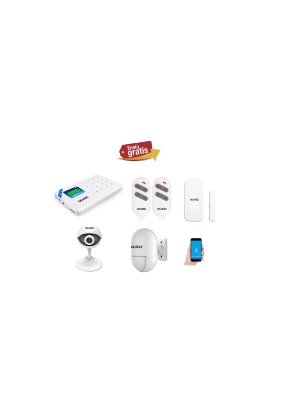 KIT ALARMA INTELIGENTE + CAMARA IP HD