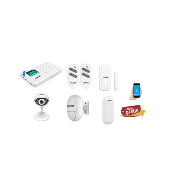 KIT ALARMA INTELIGENTE + CAMARA IP HD + SIRENA