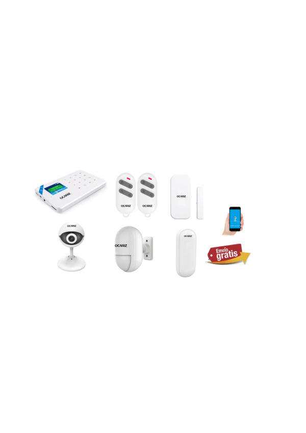 KIT ALARMA INTELIGENTE + CAMARA IP HD + SIRENA